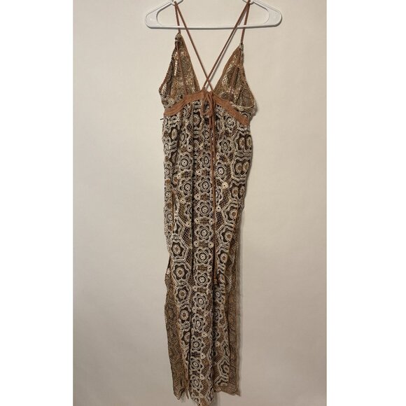 NEW FREE PEOPLE SALTWATER HAPPY BEACH SLIP DRESS COVER UP SMALL - Picture 5 of 5